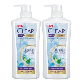 클리어 아이스 쿨 멘솔 샴푸 650ml 2개 (9,900/무료)
