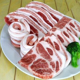 국내산 한돈 냉장 삼겹500g+목살500g x 2 (총 2kg) 구이용 1등급 (31,820원/무료)4