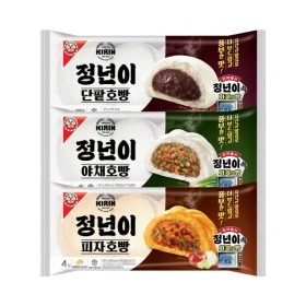 ] 팥호빵 4입 2봉 + 야채호빵 4입 or 피자호빵 4입 (10,200원/무료)24