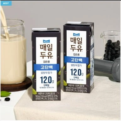 매일두유 고단백 검은콩 저당두유 190ml 24팩 (멤버십13,600원/무료)2