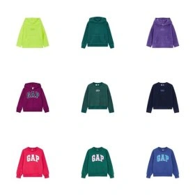 갭키즈 맨투맨 후드 집업 균일가 (21,280원/3만무배)1