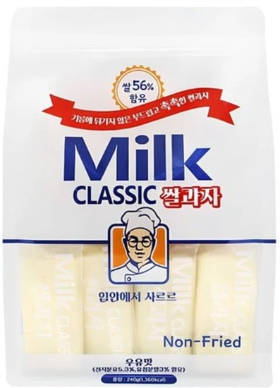 밀크클래식 쌀과자 우유맛 240g (2500원/로켓와우 무료)20