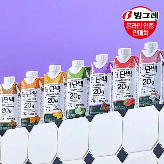 ] 빙그레 더단백 드링크 250ml 6종 36팩(41,548원 무료)11