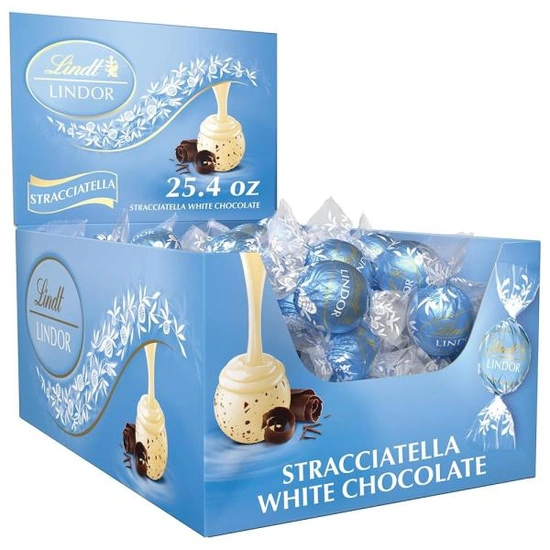 Lindt LINDOR Stracciatella 화이트 초콜릿 트러플 (24,870원/무료)