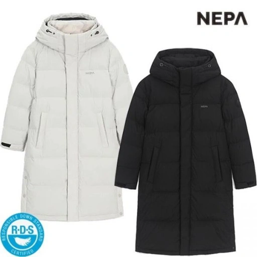 네파 엣센셜 덕다운 롱패딩 포실그레이,블랙 (119,930원/무배)5