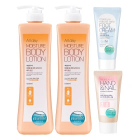 바세린 올데이 바디로션 1000ml 2개 + 핸드크림 60ml + 풋크림 60ml (13,500원/무료)1