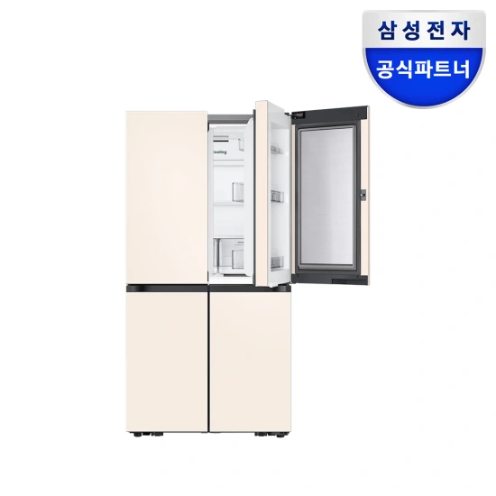 삼성전자 비스포크 4도어 RF90DG91114E 매트 크리미 베이지 삼성가전 모음 (1,758,120/무료)