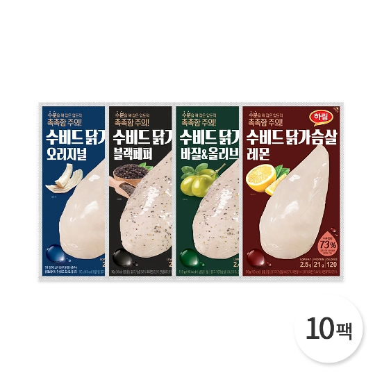 수비드 닭가슴살 11팩 외(17,626원/무료)6