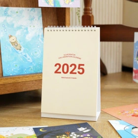 햄치 2025 일러스트 캘린더 작가 12인 콜라보 탁상형달력 (4,900원/무배)2