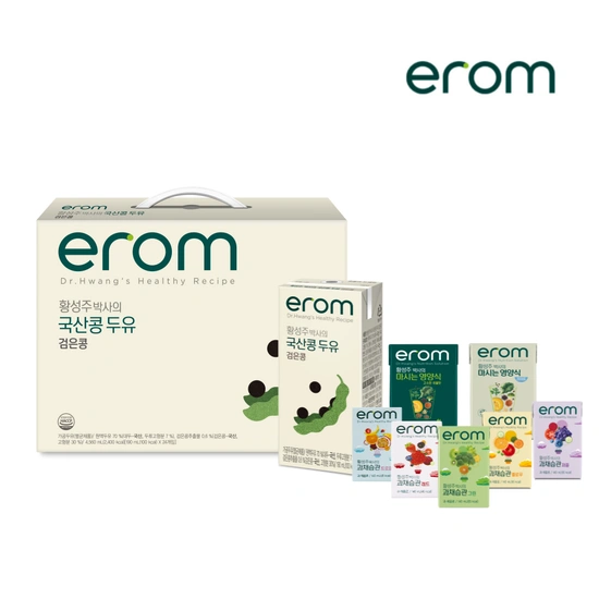 황성주 국산콩 두유 검은콩 190ml x 48팩 (14,800원/무료)2