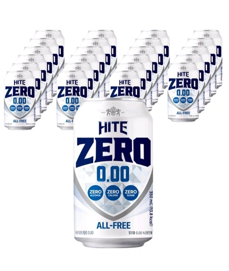 ] 하이트제로 0.00 무알콜 맥주, 350ml, 24개 (12,680원/외우무료)19