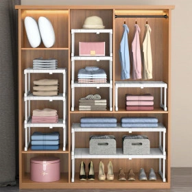 1+1 DIY 길이조절 옷장정리 무타공 선반(18,900원~/무료)8