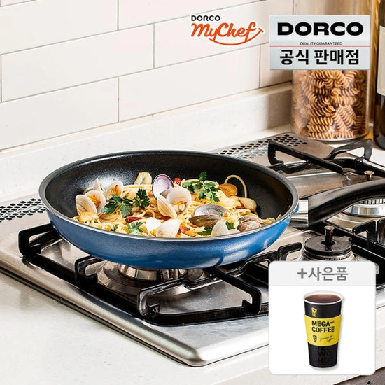 도루코 마이셰프 애쉬블루 프라이팬 24+28 2개 + 메가커피 증정 (25,870원/무배)