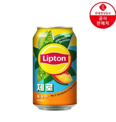 립톤 제로 아이스티 복숭아 355ml 24캔(멤버십 11,920원/ 무료)2