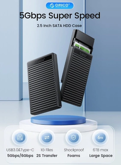 오리코 2.5인치 USB-A SATA 외장하드케이스 PDD25(4,120원/무배)6