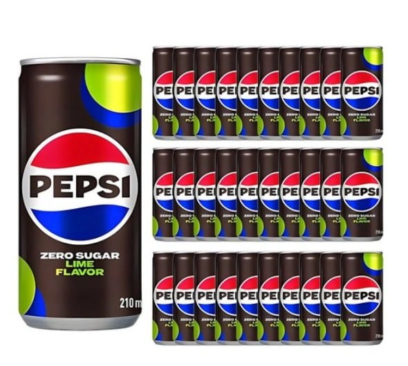 펩시 콜라 제로슈거 라임향, 210ml, 30개 (11,950원/와우무료)7