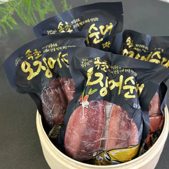 속초 오징어순대 야채/청양 맛 500g (16,339원/무료배송)