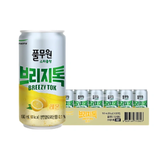 풀무원 탄산수 브리지톡 190ml x 30캔 (10,120/무배)1