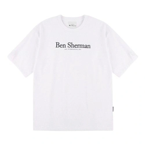 남녀공용 벤셔먼 클래식 자수 로고 티셔츠 (9,580원/3만이상무료)