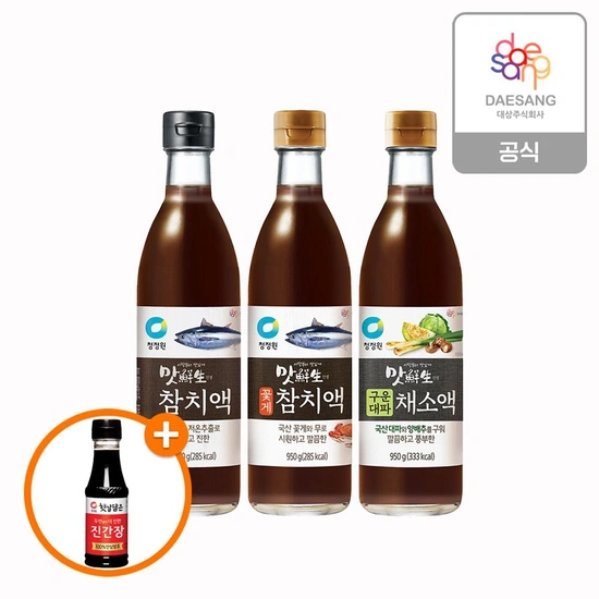 참치액950g 2개+진간장 200ml (10,880원/무배)3