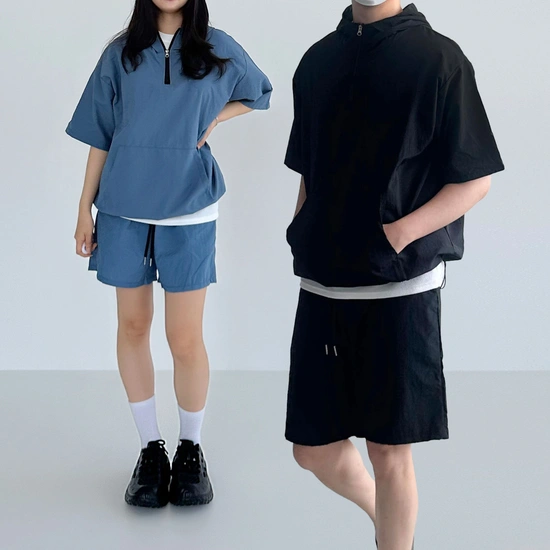남녀공용 후드,반바지 아노락세트 (24,090원/무배)