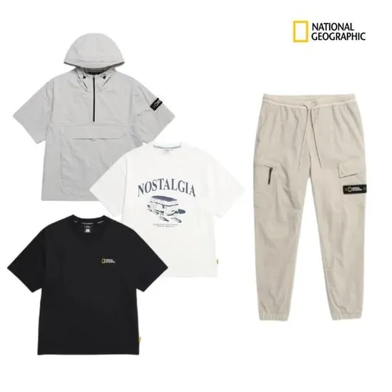 내셔널지오그래픽 반팔/세트/팬츠 할인 (26,420원~/무배)3