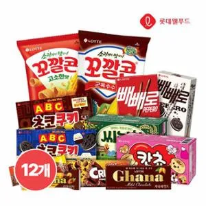 ] 달콤 과자 12종세트, 베스트 아이스바 10종 30개 세트(다양/무료)24