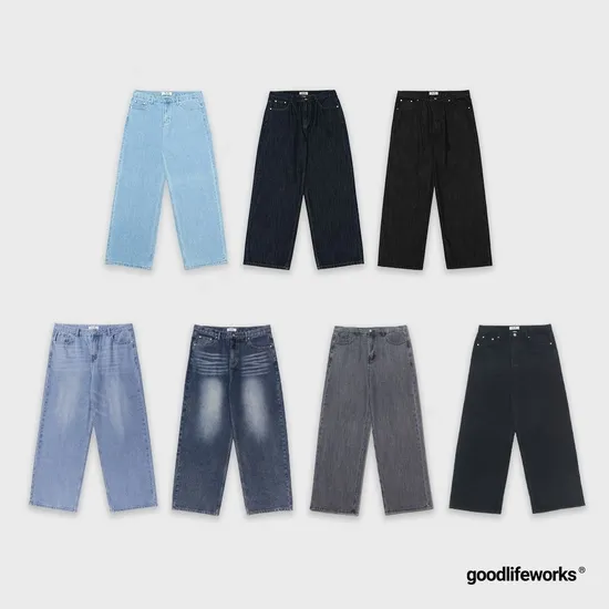 굿라이프웍스 이지 와이드 데님 팬츠 (23,900원/무료)4