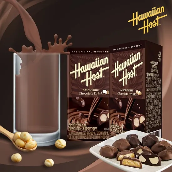 하와이안호스트 마카다미아 초콜릿우유 24팩 (19,930 무배)
