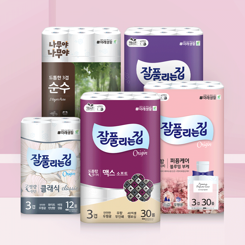 잘풀리는집 3겹 두루마리 휴지 27M 30롤 3팩 메가커피 증정 (24,859원/무배)