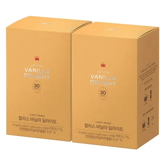 할리스 바닐라딜라이트 30Tx2개(16,900원/무배)