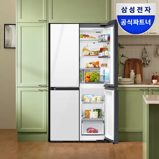 비스포크 냉장고 4도어 640L RM70F63R2W 클린화이트 AI 키친핏 MAX 신형 (2,229,800원/무료)