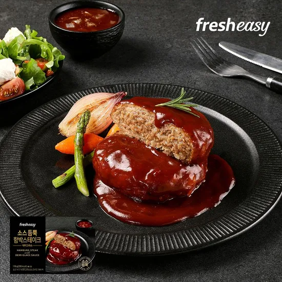 소스 듬뿍 함박스테이크 3종 6+1팩 골라담기 (9,180원/무배)1