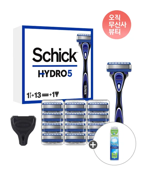 하이드로5 오리지널 날13입+면도기+커버1+ 증정 스킨디펜스 쉐이브젤199g(23,920원/무배)