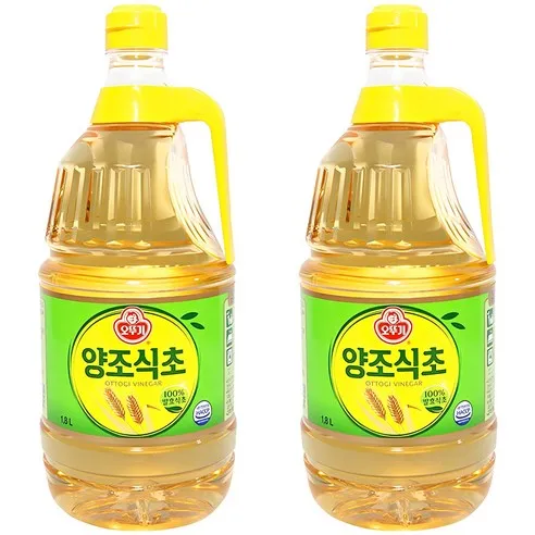 ] 오뚜기 양조식초, 1.8L, 2개(2,880원/와우무배)43