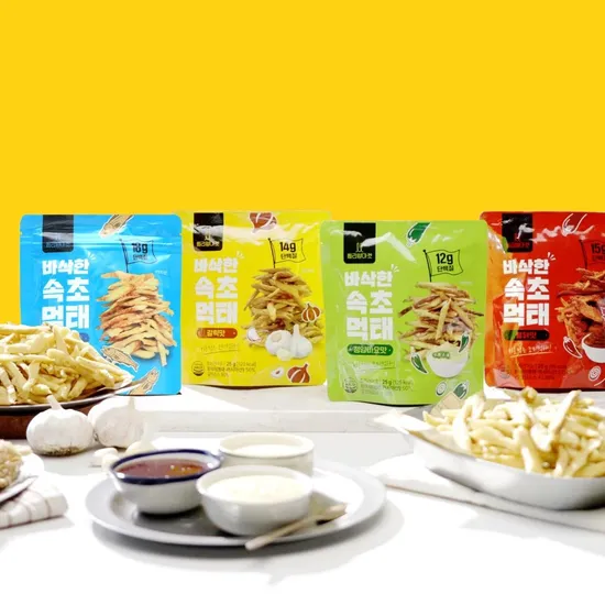 바삭한 속초 먹태 8봉 (청양마요2 갈릭2 불닭2 오리지널2) (19,900원/무료)3