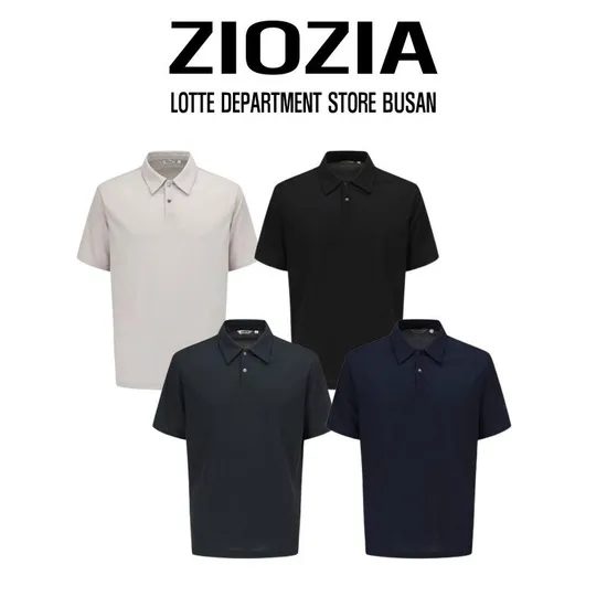 ] 지오지아 조직 버튼 반팔 카라티셔츠 (16,490원/2장무료)12