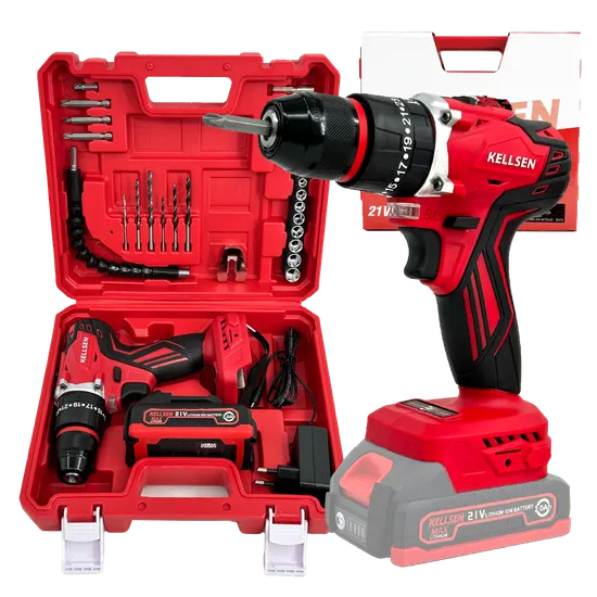 켈슨 무선 전동드릴 드라이버 공구세트 충전 임팩 21v 배터리 포함 (79,000원/무배)2