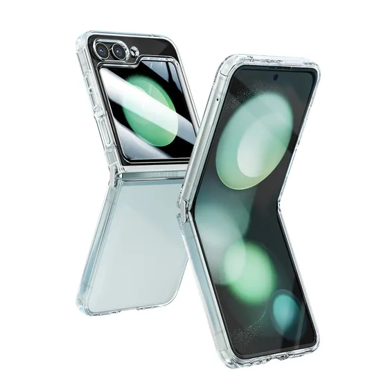 Toocki 갤럭시 Z플립 케이스 변색방지 크리스탈 슬림 하드 투명케이스 갤럭시 Z플립6 Z플립5 Z플립 (2,990원/무료배송)