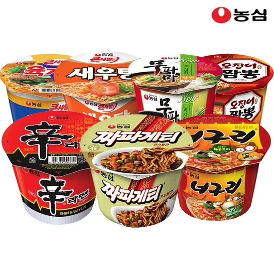 농심 큰사발 4종 16개 (신라면4+새우탕4+짜파게티4+너구리4) (15,710원/무배)4