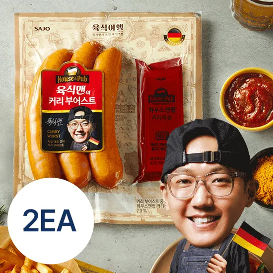 육식맨 커리부어스트 345g 2팩 (11,960원/무료)5