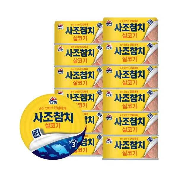 사조 안심따개 살코기참치100g*12개 (14,850원/무료)11