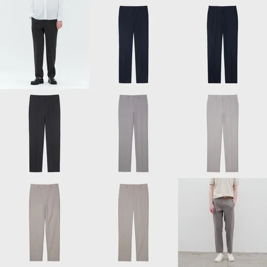 마인드브릿지 쿨테이퍼드 밴딩 슬랙스