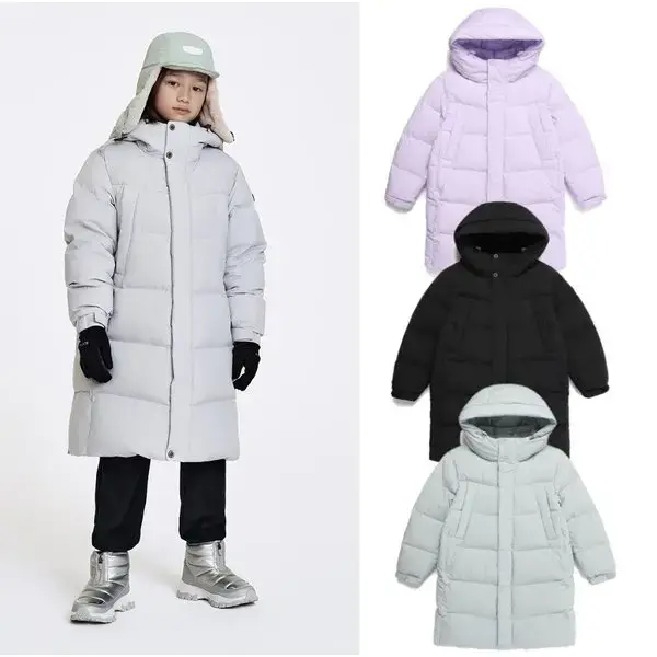 블랙야크키즈 구스 롱패딩