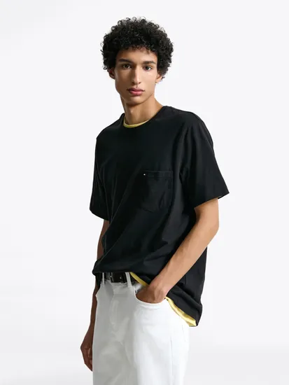 타미힐피거 남성 포켓 티셔츠