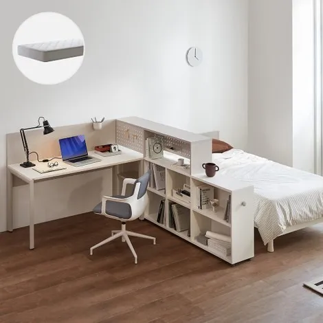 일룸 멘디 책상 파티션책장 침대 매트리스