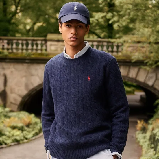 폴로 랄프로렌 남성 슬림핏 저지 크루넥 티셔츠