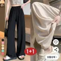 여성 하이웨스트 여름바지 1+1