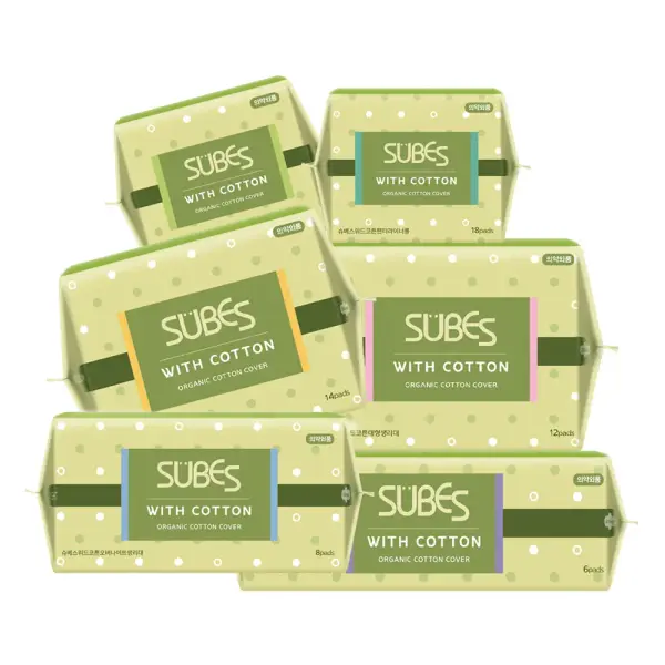 슈베스 위드코튼 유기농 순면커버 생리대 1팩