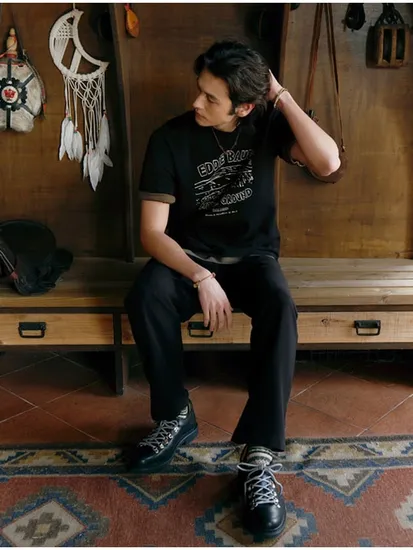 에디바우어 린넨 혼방 썸머 이지팬츠